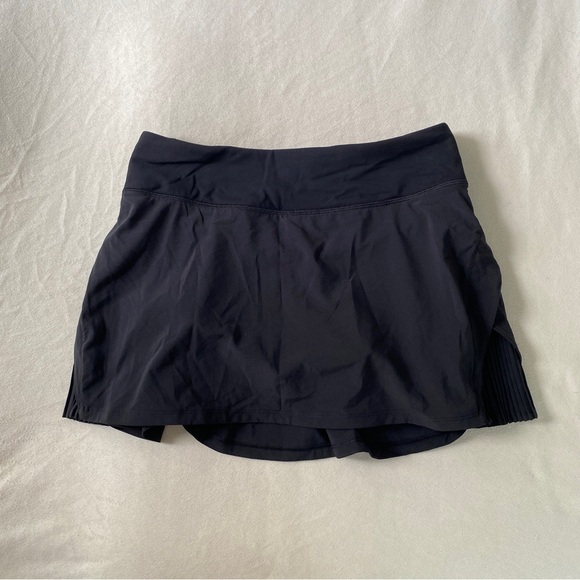 Lululemon Athletica Play Off The Pleats Tennis Skirt Size 4 Black - Picture 5 of 8
